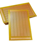 Five Pack 9 By 15 Cm Single Sided Perf Board Stripboard for DIY Electronics and Arduino Projects FR4 Copper Clad Breadboard Soldering Board with 2.54 Millimeter Hole Grid
