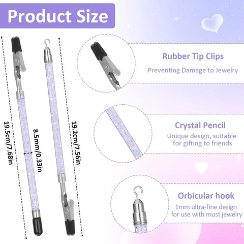 2 In 1 Bracelet Helper Tool With Non Slip Rubber Tips And Quick Release Hook Clasp Jewelry Closure Aid For Bracelets Necklaces