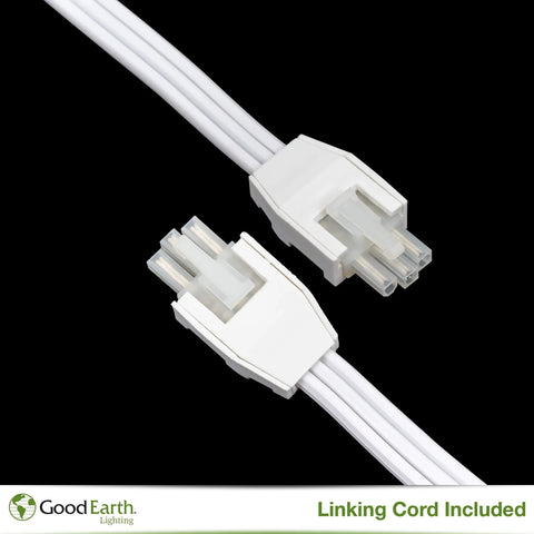 18-inch linking cord for 24 Inch LED Under Cabinet Light Bar No Fuss Direct Wire Dimmable and Linkable Super Bright Kitchen