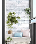 Peel And Stick Wood Shiplap Wallpaper In Light Grey White And Blue Distressed Planks Removable Shelf Liner Contact Paper Easy No