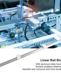 Heavy Duty Metal Linear Guideway Rail Kit With Two Precision Sliding Blocks And Rust Resistant Aluminum Stand For Drop Dead Accurate Diy Cnc Router Projects installed in machinery setup.