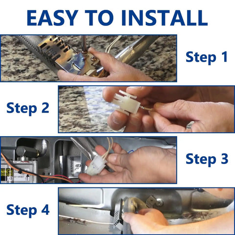 Step-by-step installation of Plug And Play Direct Fit Oven Igniter Replacement For GE Samsung Hotpoint Kenmore Gas Ranges