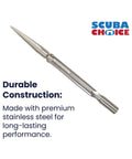 7mm Tricuspid Spearfishing Speartip 6 Inch Stainless Steel Tip Built Tough Anti Corrosion Replacement For Winter Spearfishing