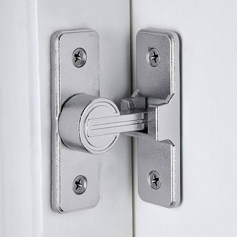 Right Angle Barn Door Latch Hardware For Sliding Doors Zinc Alloy Gate Lock Flip Gate Door Latch For Bathroom Cabinets No Fuss Install Built Tough Security Snap On Design