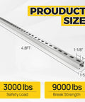 Industrial Grade 12 Gauge Strut Channel Trolley Track One And Five Eighths Inch Wide Four Point Eight Foot Long Galvanized High Zinc Coating