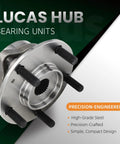 Front Wheel Hub And Bearing Assembly Drop In Easy Install Compatible With Hyundai Elantra Elantra GT Ioniq Veloster Veloster N Forte And Niro And Rear Wheel Hub And Bearing Assembly For Hyundai Kona Seltos AWD 2018 Through 2023 21 22 high-grade steel