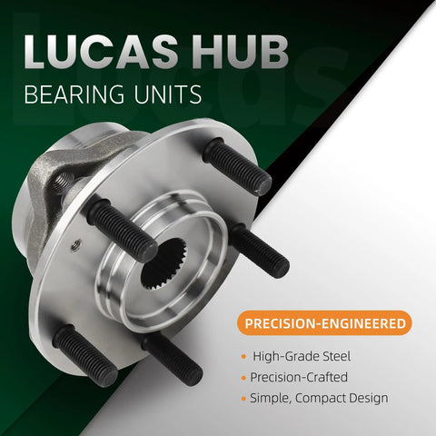 Front Wheel Hub And Bearing Assembly Drop In Easy Install Compatible With Hyundai Elantra Elantra GT Ioniq Veloster Veloster N Forte And Niro And Rear Wheel Hub And Bearing Assembly For Hyundai Kona Seltos AWD 2018 Through 2023 21 22 high-grade steel