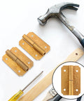 Brass Hinges For Wooden Boxes And Furniture Self Closing Cabinet Hardware Kit with tools for installation