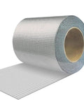 Heavy Duty Waterproof Roof Repair Tape With Self Adhesive Rubber Asphalt Patch To Stop Leaks Cracks In Gutters Windows And RV Awnings Fast 50CM By 7M Roll on a roll, showing textured surface.