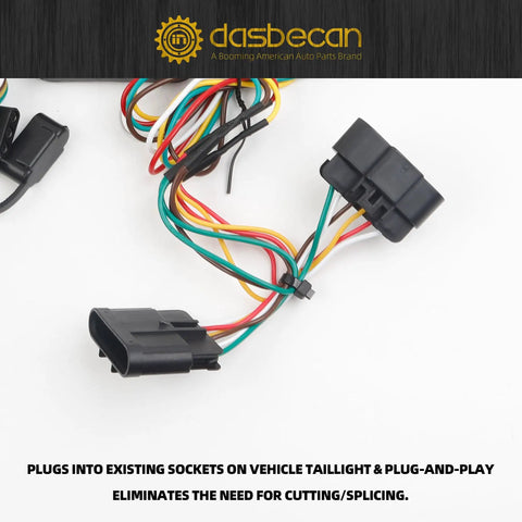 4 Pin Flat Trailer Wiring Harness Kit For Chevy Colorado And GMC Canyon 2004 Through 2012 With Isuzu I Series 4 Way Connector