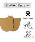 2 Pack Repair Heels Boot Heel Replacement Self Adhesive Rubber Heel Patches For Boots And Dress Shoes shown with features