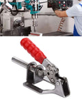 Heavy Duty Push Pull Toggle Clamp 302F with 136 Kg Clamping Force in stainless steel, used for industrial equipment installation