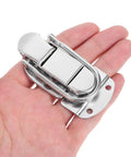 Person holding 2 Pack Zinc Alloy Cabinet Latch Locks For Jewelry Boxes With Dope Security And Tough Damage Resistance