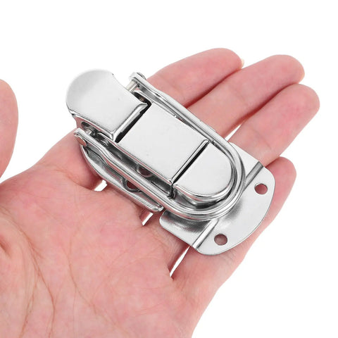 Person holding 2 Pack Zinc Alloy Cabinet Latch Locks For Jewelry Boxes With Dope Security And Tough Damage Resistance