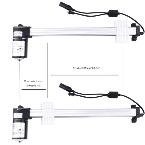 Rock Solid Linear Actuator Replacement For Power Recliner And Lift Chair Featuring 12 Inch Stroke fast hookup and smooth operation