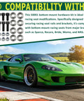Bottom Mount Seat Hardware Kit For Racing Seats Sliders And Brackets, Complete Mounting Combo with bolts, washers, nuts