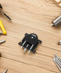 Heavy Duty Sliding Closet Door Roller Kit For Cabinets Wardrobes Rail Pulleys With Strong Load Bearing Smooth Silent Operation On U Shaped Tracks For Busy Households Gliding Like Butter No Drama Ever, black metal roller on wood