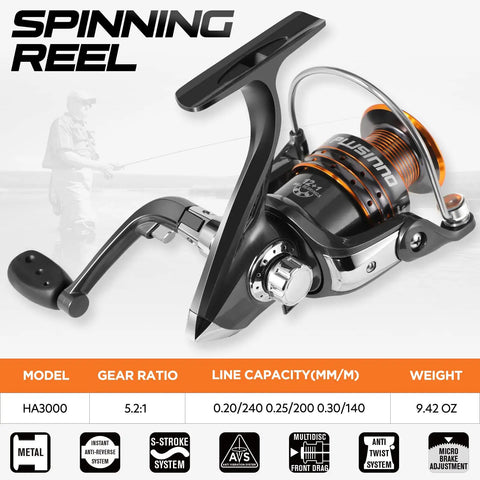 Telescopic Fishing Rod And Reel Full Kit With Carrier Case Carbon Fiber Pole 12 Plus 1 Shielded Bearings Spinning Reel Line