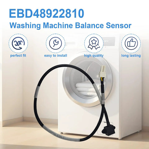 Washer Balance Sensor Replacement For LG Front Load Dope Sensor Part Fits WM3555HWA/00 WM1455HWA/00 WV10-1410B WV10-1410W 3D CY120 Dope Sensor, black cable with connector