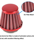 38Mm Air Filter Beefed Up For 50Cc To 212Cc Engines And VM22 PZ22 PZ26 PZ27 PD18J NC50 Carburetor, red filter mesh