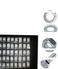 Heavy Duty Grade Five Hex Cap Screw And Nut Set With Two Thousand Seven Hundred Thirty Five Pieces From Quarter Inch Through Half Inch And Up To Six Inch Long, Multi Purpose Hardware Fastener Kit For Home Shop And DIY Projects displayed in organized bags.