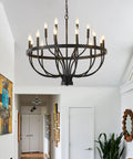 Dope Modern Sputnik Chandelier Pendant Light Industrial 6 Light Gold and Black Ceiling Fixture With Adjustable Height for halls