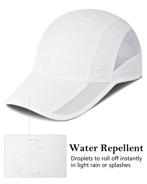 Cooling Outdoor Running Hat for Men and Women with Quick Dry Breathable Mesh and UPF50 Sun Protection White Trucker Ball Cap