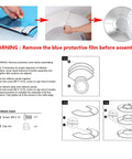 Assembly instructions and parts for Two Pack 33 Inch Patio Heater Reflector Shields Aluminum Dome Top with 3 hole mount.