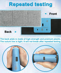 Front and back of 8 Pack Washable Reusable Wet Mopping Pads For Irobot Braava Jet M6 shown with durable plastic testing