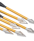 6.7 Inch Crossbow Bolts For 50 To 80 Lb Crossbows Yellow Target Practice Arrows With Metal Tips and Plastic Shafts
