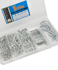 114 Piece Hitch Pin Clip Kit R Clips Retaining Pins for Dolly Trailer Hand Truck with 5 Size Assortment M1 to M3
