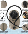 Go-To Hydration Bladder 1.5L 2L 3L With TPU Leakproof Water Reservoir showcasing features and design details for outdoor use