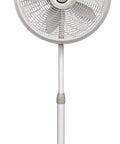 Oscillating Pedestal Fan With Adjustable Height From 38 To 54.5 Inches Tilt Adjustable 3 Speed Options Portable 18 Inch White Standing Fan For Bedroom And Living Room