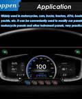 Dashboard showing usage of Seven Pack Half Inch 12V LED Indicator Lights Waterproof Metal Dash Signal Lights with 300mm wires for vehicles