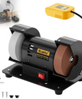 Built Like A Tank 3 Inch Mini Bench Grinder With Knockout Variable Speed Up To 10000 Rpm And Ac Adapter Featuring Dual Grinding Wheels for quick metal prep.