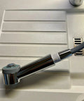 59 Inch Pull Down Kitchen Faucet Hose Replacement No Fuss Easy Install 95507000 95506000 with sprayer and steel sink