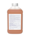 Concentrated Neutral Floor Cleaner No Rinse Formula Daily Mopping Solution Walls Restrooms Commercial Grade 2.5 Liter Jug back view with label.