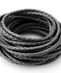 Braided graphite packing rope, black, 1/4in x 1/4in, 16 ft coil for pump valve seals