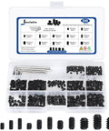 585Pcs Metric Allen Set Screws Kit In Alloy Steel Built Tough For M3 M4 M5 M6 M8 Internal Hex Drive Cup Point Screws