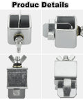 Acrux7 16-piece silver carbon-steel butt welding clamps for auto-body edge-to-edge welding; front/side/close-up.