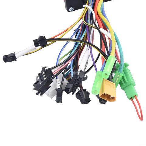 Sine Wave Brushless Controller For Electric Scooters And E Bikes 36V 48V 52V 350W Easy Motor Driver cables and connectors detail