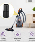 SATUY vacuum hose adapter, black, 2 pcs, for 1-3/8 OD to 1-1/4 ID hose connections