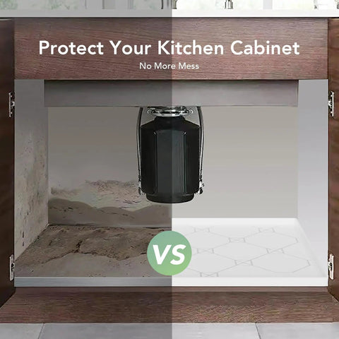 Under Sink Mat 22x34 Inch Waterproof Cabinet Liner For Kitchen And Bathroom, Leak Proof Drip Spill Protection under sink comparison.