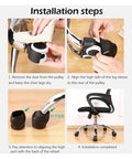 Installation steps for Set Of 15 Rubber Chair Wheel Stoppers And Caster Cups Floor Protectors For Office And Home