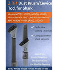 2 In 1 Duster Crevice Tool For Shark Vacuums, Fits NV And HV Series Uprights And Crossover Models, Lightweight Budget-Friendly Accessory