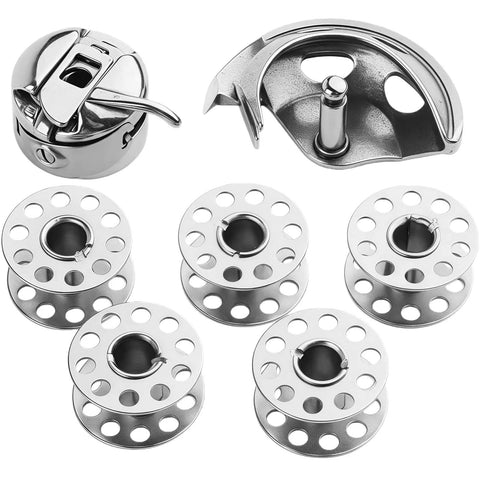 Pro Grade Alloy Sewing Machine Attachment Kit For Vintage Models With Tool Free Installation Durable Stitching Accessories For Retro Quilting And Repairs Seamless Compatibility And Reinforced Joints, alloy bobbins set