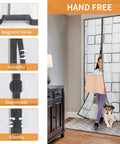 Magnetic Insulated Door Curtain 36x82 Inch Thermal Seal For Winter Weather Keeps Cold Air Out And Warm Air In, in use with person and dog.