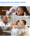 Kid Friendly Digital Forehead Thermometer For Adults And Kids, Multi Mode Temperature Readings For Ear Forehead Object And Room Temp, Fast Accurate Readings For Home Health Care, ear and forehead use