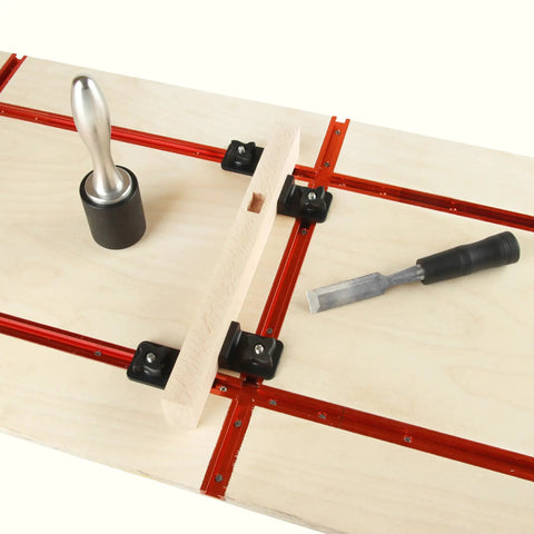 4 Pack T Track Stop Block Set For Woodworking With Inline And Lateral Stops For 3/4 Inch Double Cut Profile T Track Tables