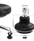 Straight Up Chair Wheel Stoppers 5 Pack Bell Glide Casters with 11mm stem, heavy-duty black, perfect for office or gaming setup.